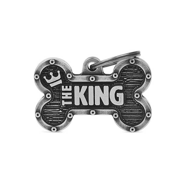 Koiran nimilaatta - BRONX ISO luu "The King"