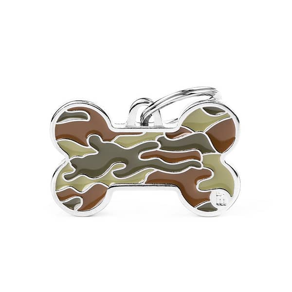 Koiran nimilaatta - STYLE ISO luu Camo, Vihreä
