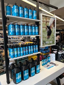 Solheds tuotteet Horse & Rider myymälässä