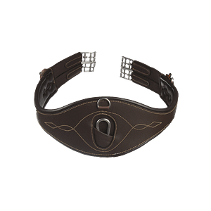 Kentucky muotoiltu satulavyö ruskeana