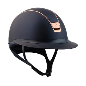 Samshield Miss Shield 2.0 ratsastuskypärä ruusukultaisilla yksityiskohdilla