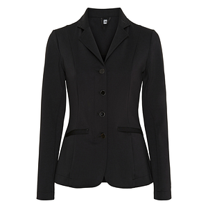 Equipage Monroe edullinen ratsastajan musta kisatakki edestä