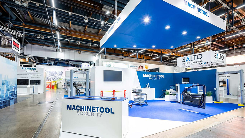 Machine Toolin osasto FinnSec-messuilla 2019