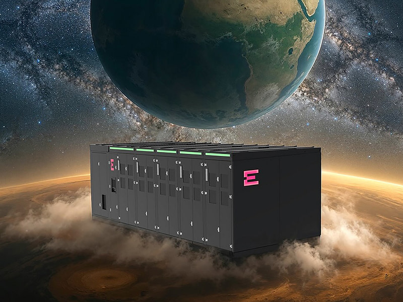 Musta, iso, tavarakontin näköinen sähkövarasto