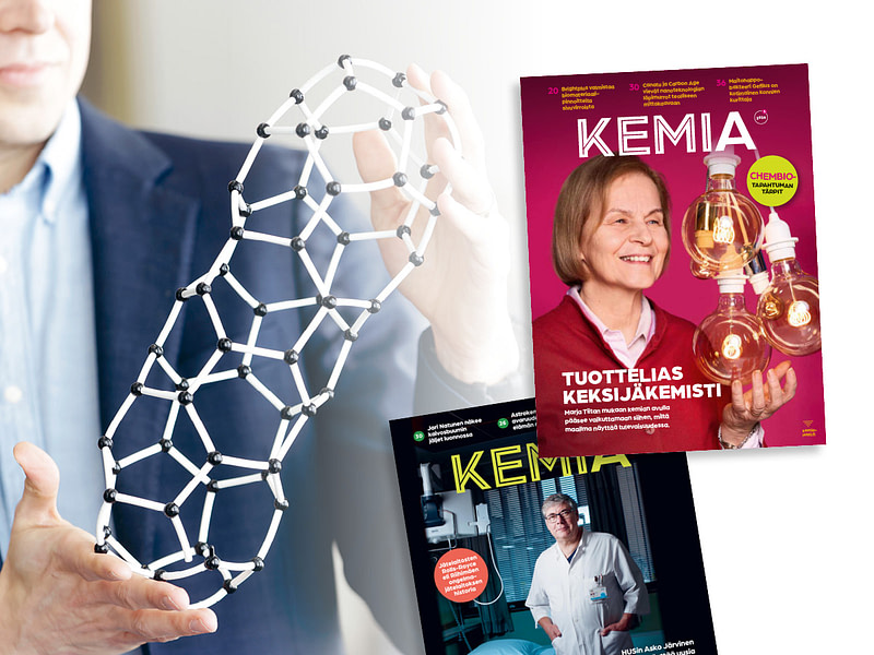 Kaksi Kemia-lehden kantta