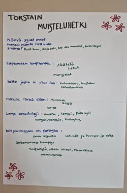 Torstain muisteluhetki 